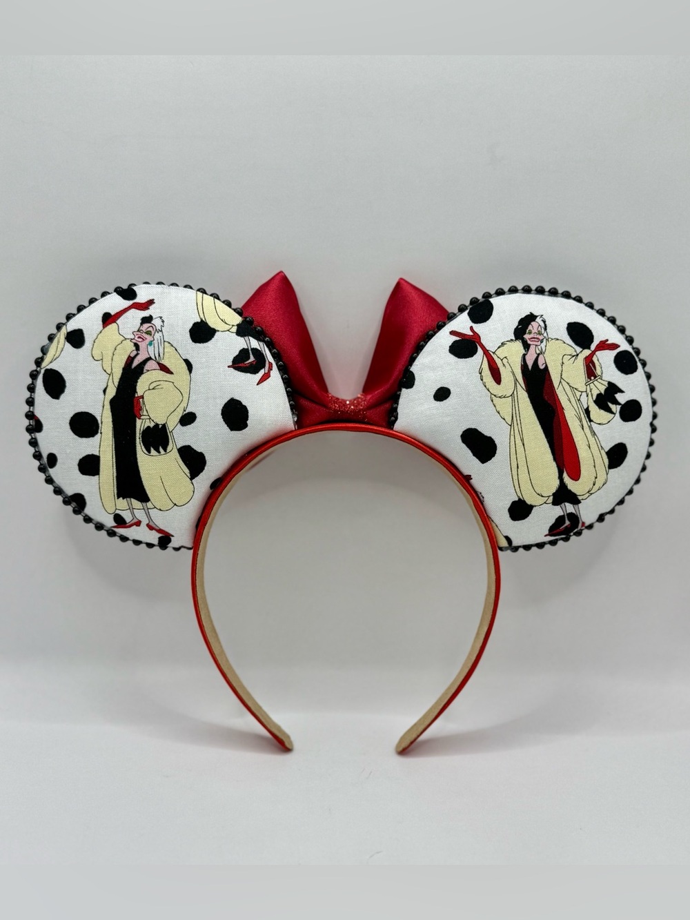 Disney Villains Cruella Handmade Minnie Ears - Picture 2 of 3